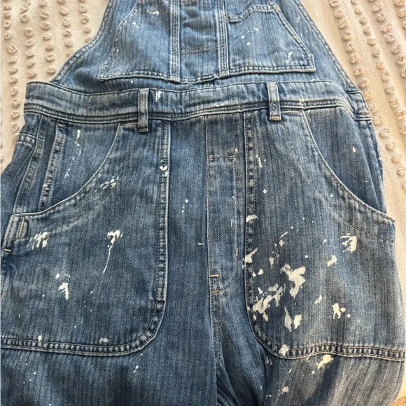 Women's Blue Denim Overalls - Picture 6 of 8